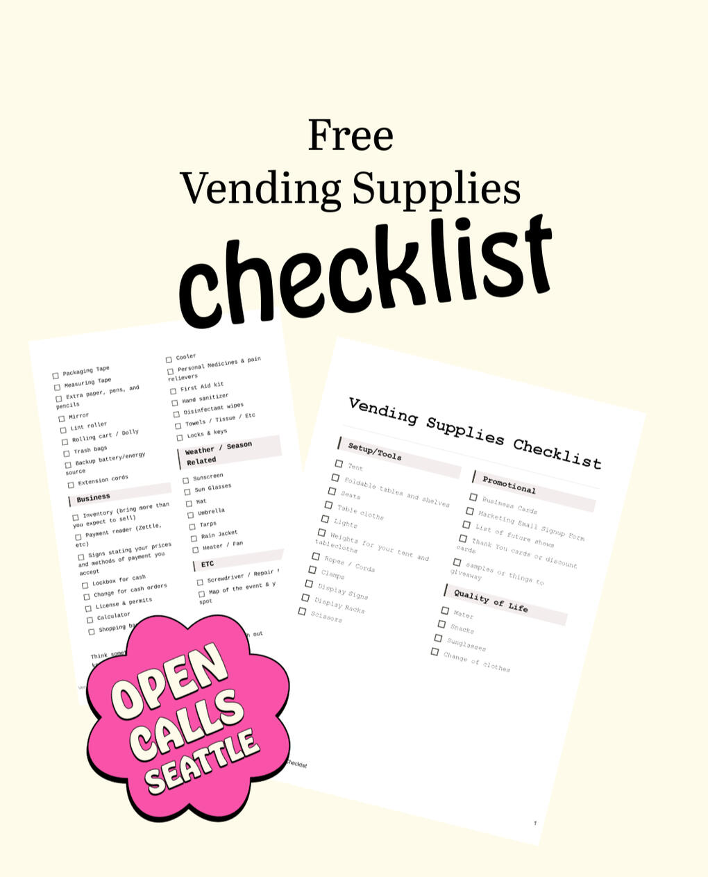 A black table with the logo Strange in Nature in front of it. Displayed on the table are several hand-printed items made by Krista O'Halpin, the owner of Strange in Nature. She is seated happily behind the table, but is wearing a black medical